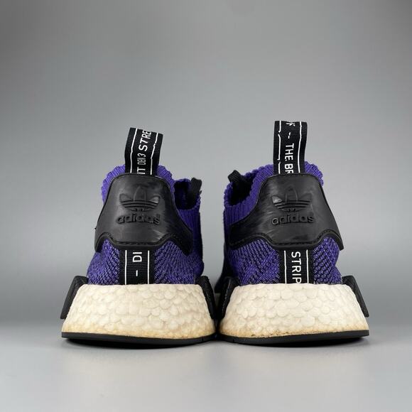 Adidas NMD R1 Primeknit Energy Ink Men’s 10 Purple Running Shoes Casual Sneakers